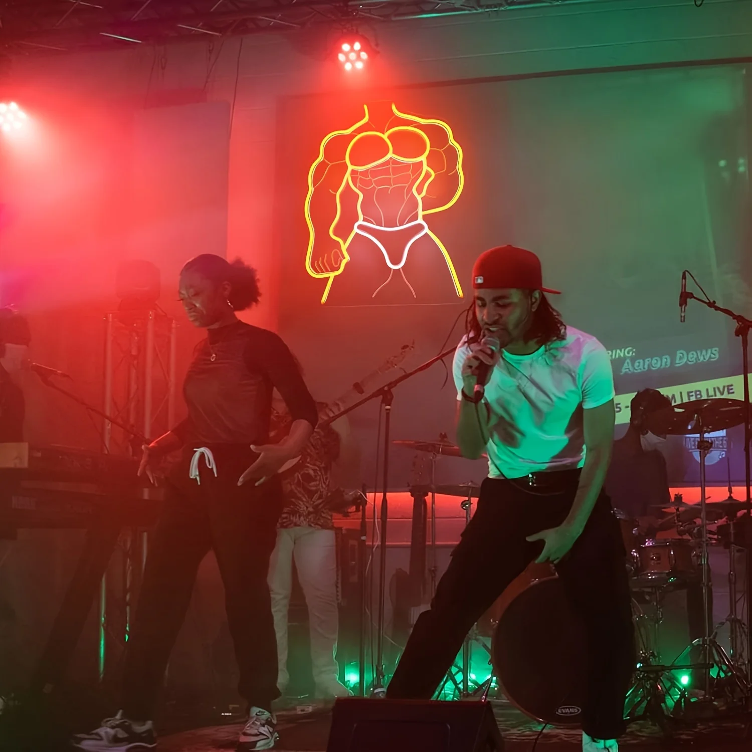 근육 남자 네온 사인 USB 전원 복부 근육 LED 네온 조명 벽 장식, 바 맨 동굴 피트니스 룸 침실 장식