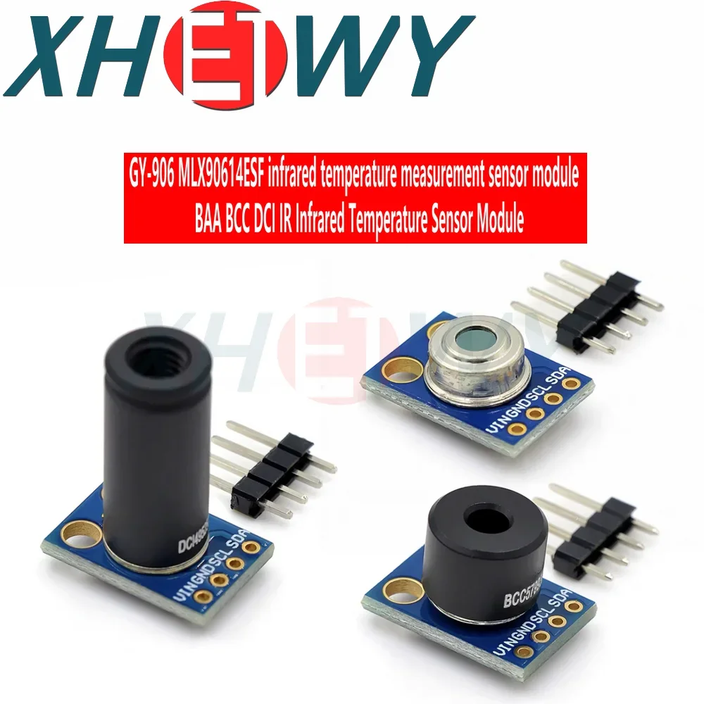 GY-906 MLX90614ESF جديد MLX90614 وحدة استشعار درجة الحرارة بدون تلامس متوافقة
