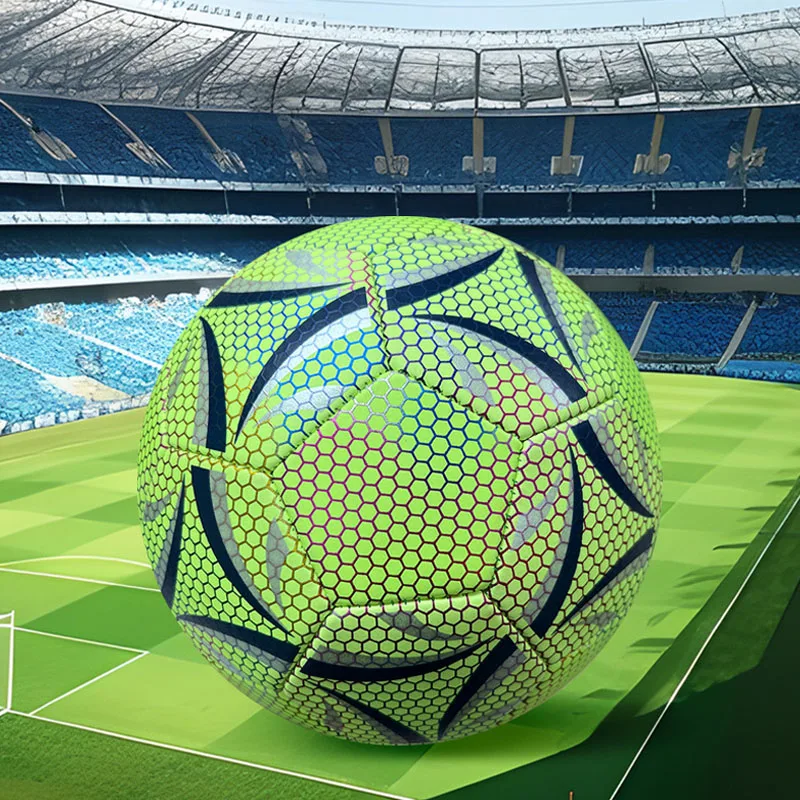 1 قطعة كرة القدم العاكسة LED تدريب كرة القدم مضيئة الفلورسنت عاكس بارد مضيئة رقم. 5 كرة قدم للكبار