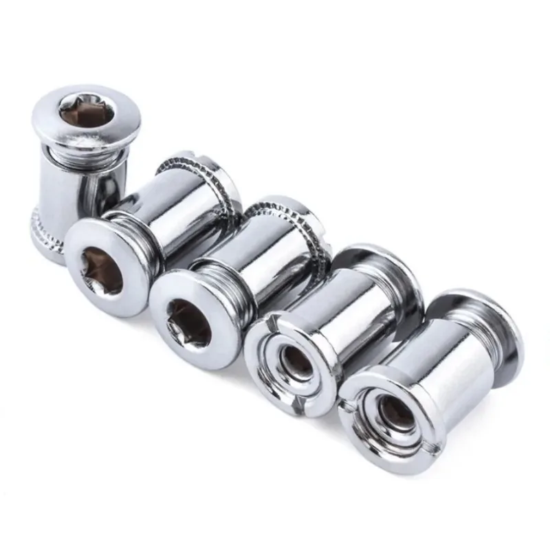 AliExpress NONE 5 Pair Chainring Bolts Bike Single Double Three Disc Chainring Nut Crankset Chain Ring Screw Cycling Accessories