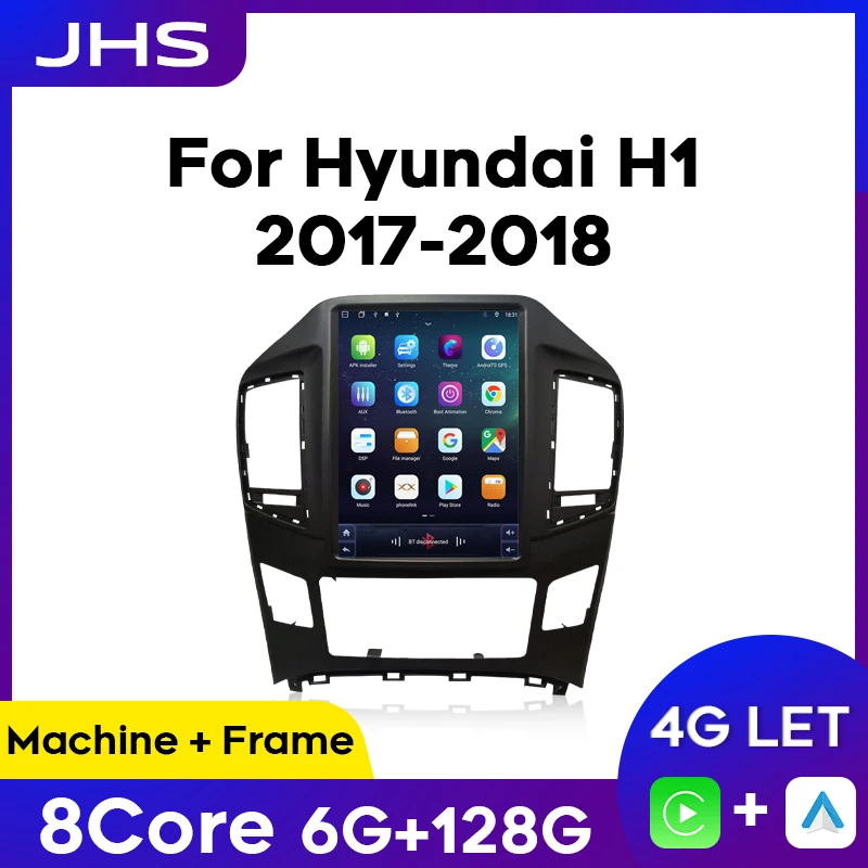 

6G 128G Android Car Multimedia Radio Player For Hyundai Grand Starex H1 2017-2018 Stereo GPS Navigation Wireless Carplay Auto