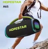 HOPESTAR A65 300W Portable Outdoor Waterproof Blue Tooth Speaker Handheld Audio Big Bass Stereo Speaker with Wireless Microphone