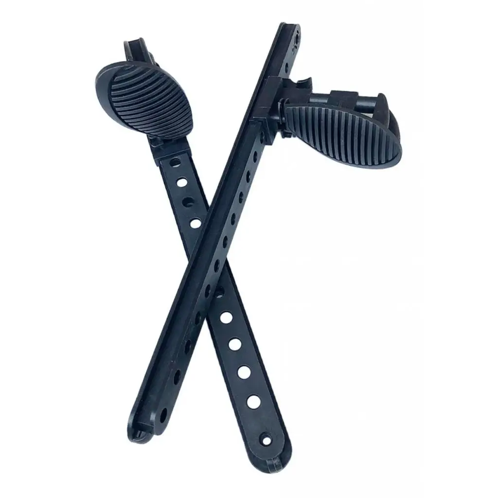 Nylon Locking Kayak Foot Braces Adjustable Pedal Set with Trigger Lock Kayaking Accessories for Angling Boats