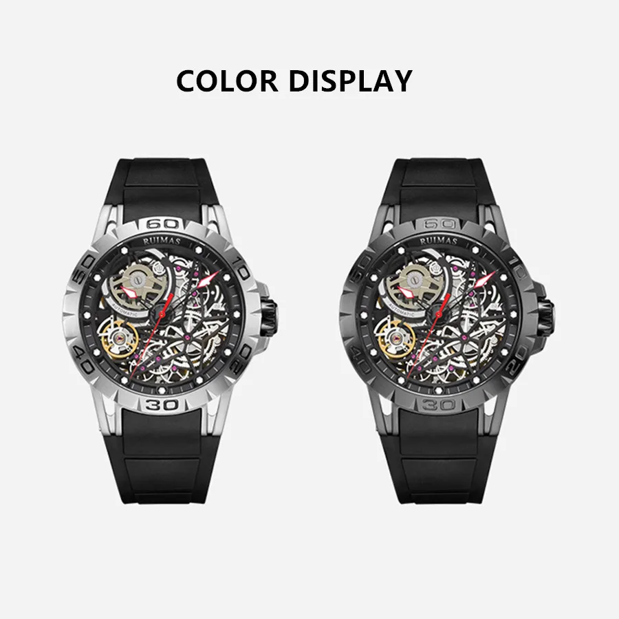 RUIMAS Mechanical Watches for Men Top Brand Luxury Military Clock Wristwatch Waterproof Sport Watch Relogios Masculino 6778