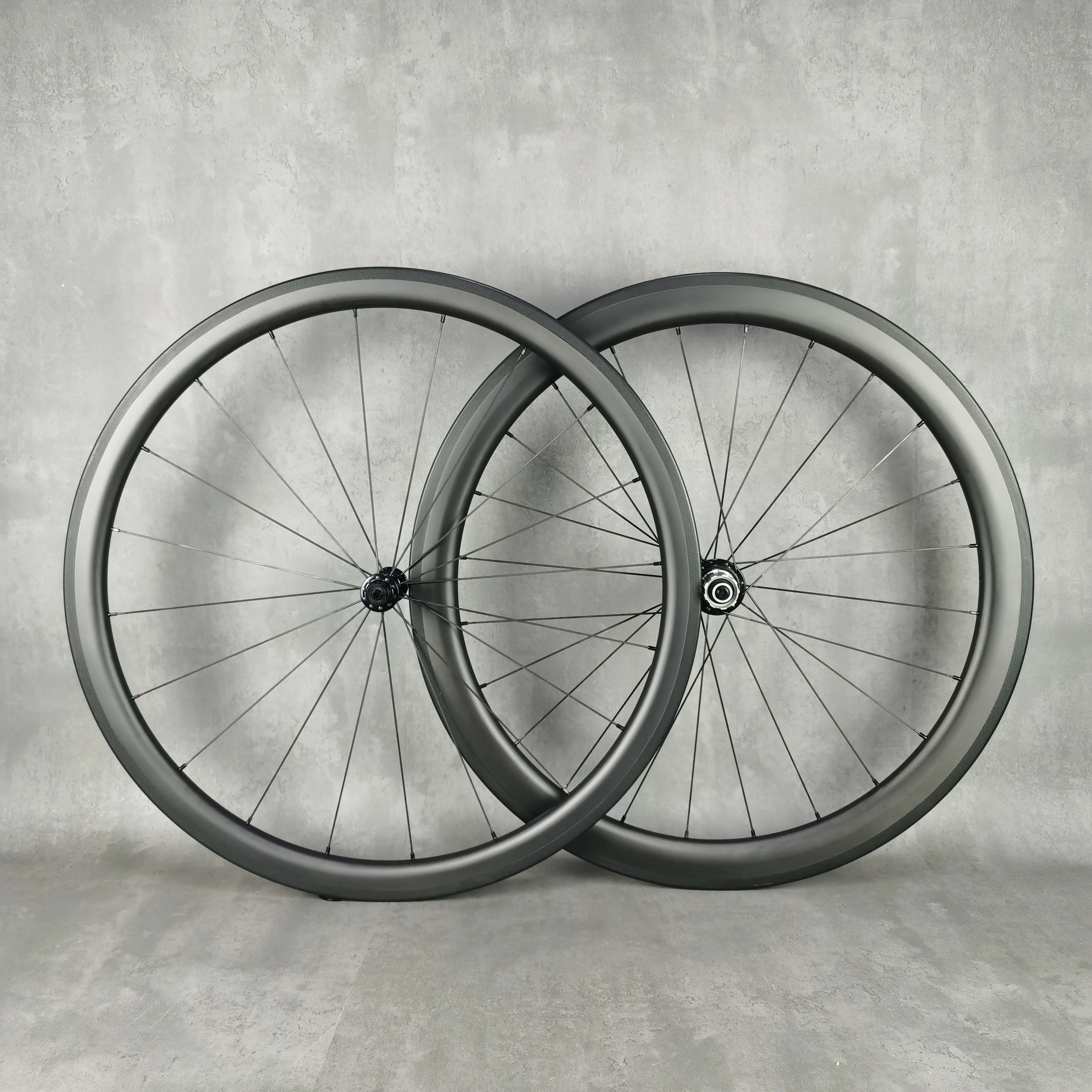 Road Bike Carbon Wheels, V Brake, UD Matte, Glossy Finish, Novatec Hub Shiman0 11s Depth, 38mm, 45mm, 50mm, 60mm, Width 25mm, 23