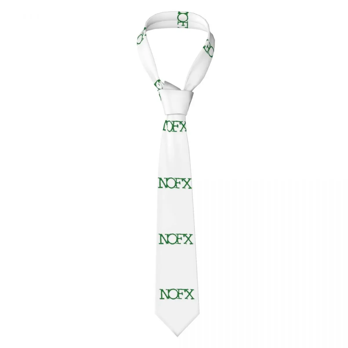 Nofx Band Final Tour Skull Necktie for Men Silk Polyester 8 cm Neck Ties Wedding Business Tie Casual Gravatas