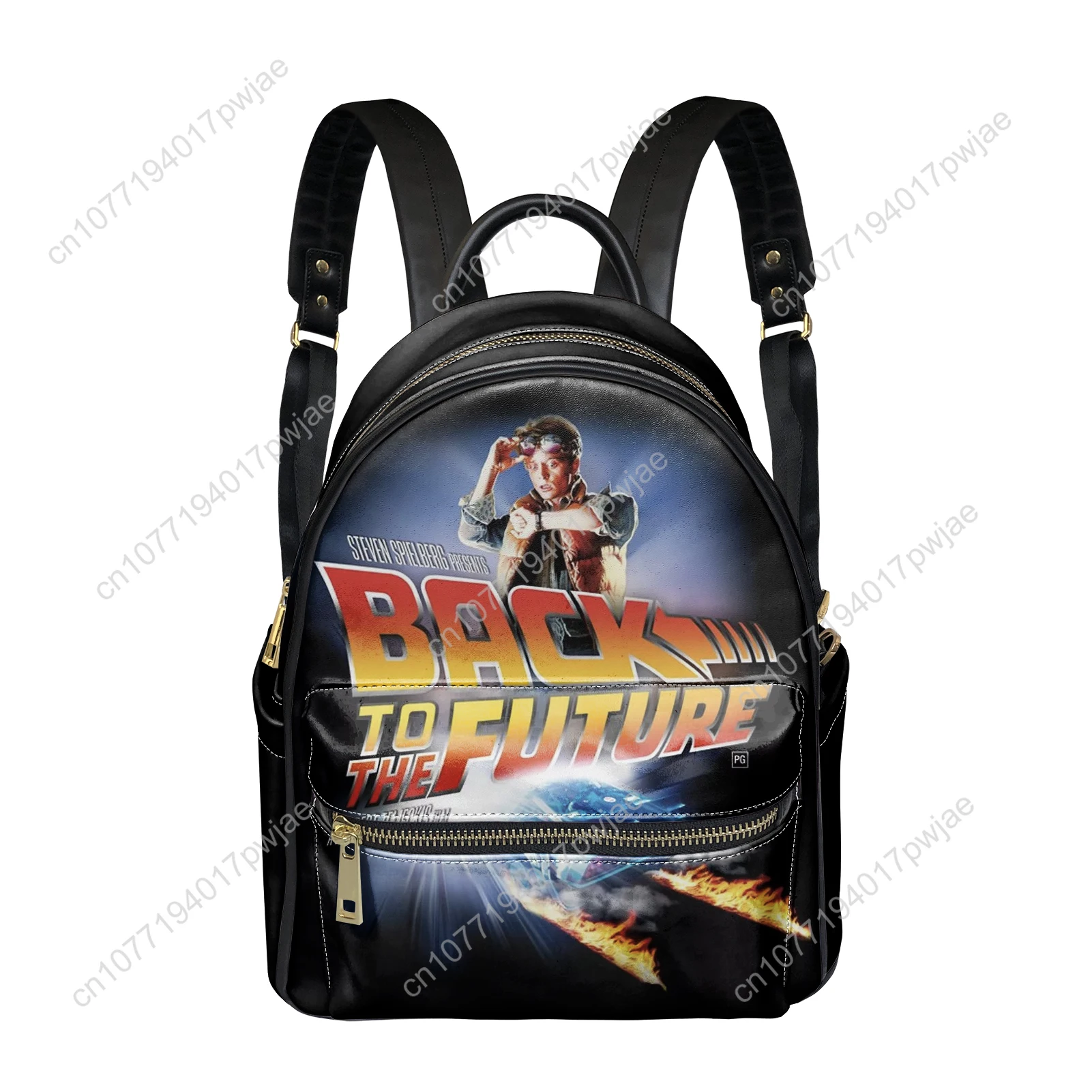 Back to The Futures Movies Backpack Womens Men Personalized Double Shoulder Bag Business Travel Bookbag Rucksack Gift Daypack