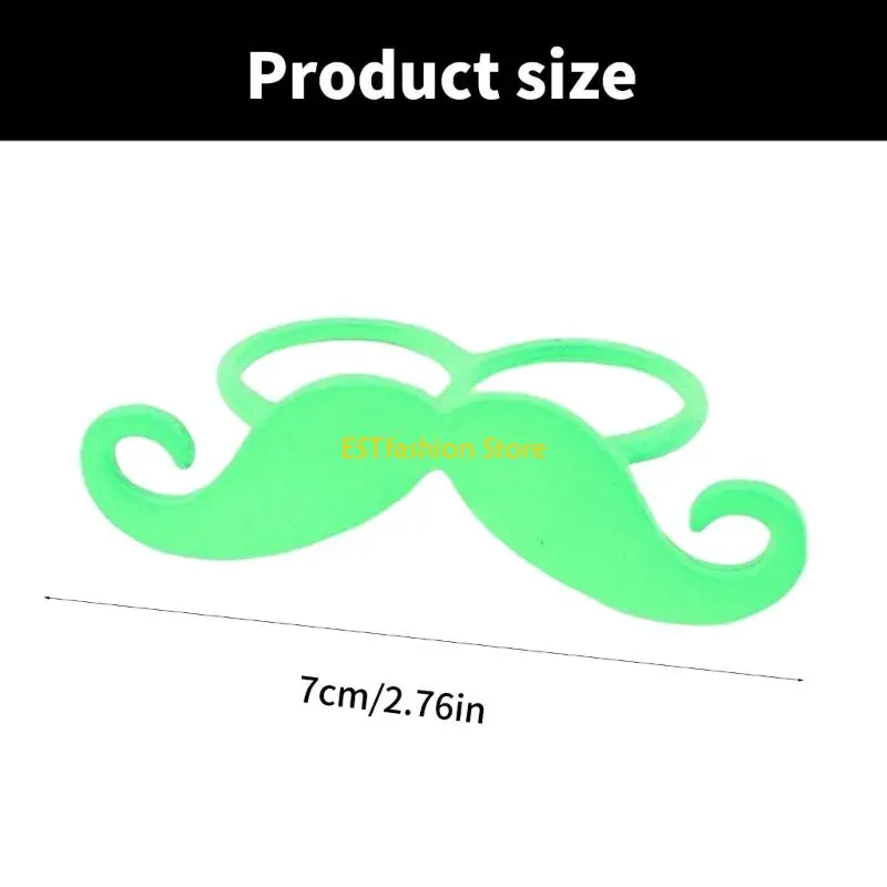 Y5GC 남성 여성을위한 조정 가능한 콧수염 반지 역할 놀이를위한 금속 손가락 반지 할로윈 가장 무도회 의상 액세서리