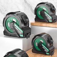 3m/5m/7.5m/10m Self Locking Steel Tape Measure Wear-Resistant Hardened Retractable Measuring Tape High-Precision Waterproof