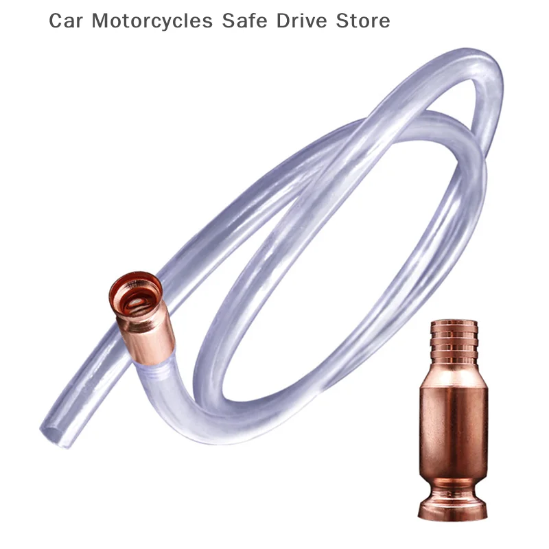 Rot Kupfer Siphon Gas Siphon Pumpe Kraftstoff Wasser Shaker Siphon Wasser Öl Transfer Benzin Flüssigkeit Manuelle Pumpe Siphon Kraftstoff Saver Pumpe
