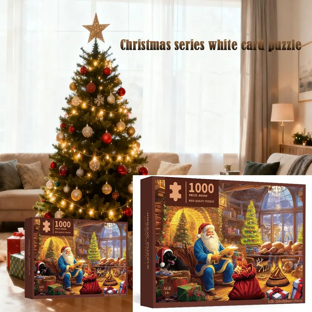 Merry Christmas Jigsaw Puzzles For Adults Home Decor Games Family Fun Floor Puzzles Educational Toys For Kids