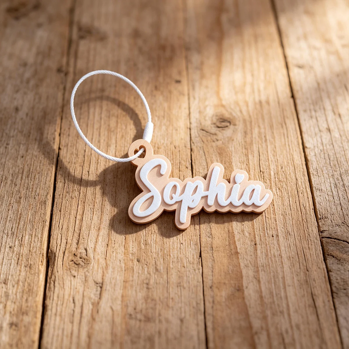 Personalized Kids Name Tag Keychain, 3D Printed Backpack Pendant, Water Bottle & Lunch Box Identification Tag
