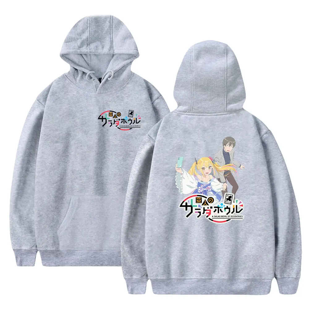 

Henjin no Salad Bowl Anime Hoodie 2024 New Manga Merch Hooded Women Men Fashion Casual Sweatshirts