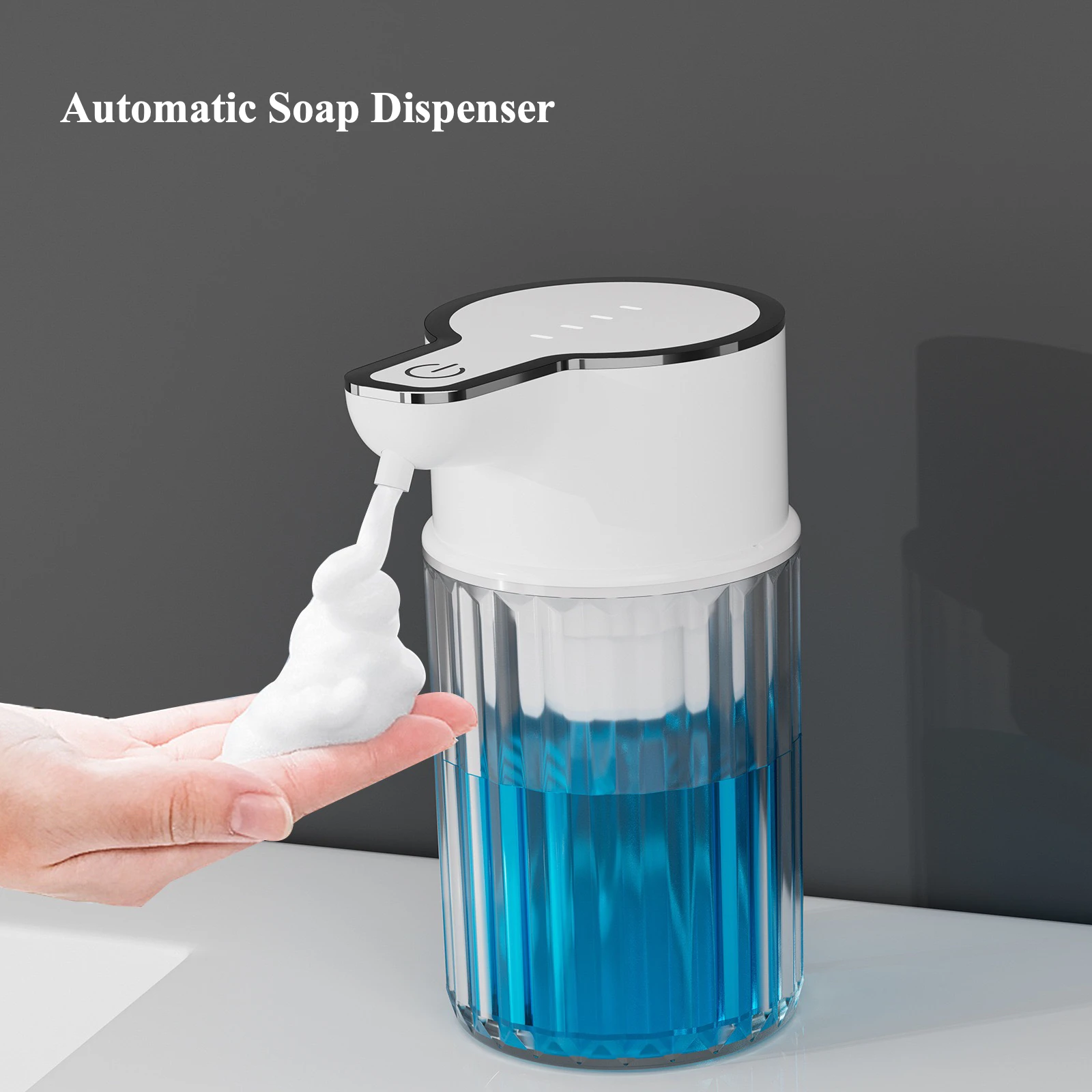 

Automatic Soap Dispenser Touchless Foaming Dispenser USB Rechargeable Automatic Induction Liquid Hand Sanitizer Disperser
