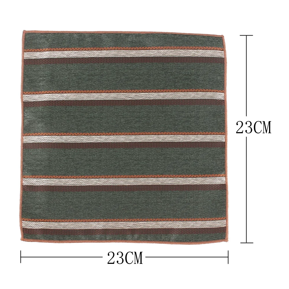 NEW Striped Pocket Square For Men Women Floral Chest Towel Hanky Gentlemen Hankies Men's Suit Handkerchief Pocket Towel Gifts