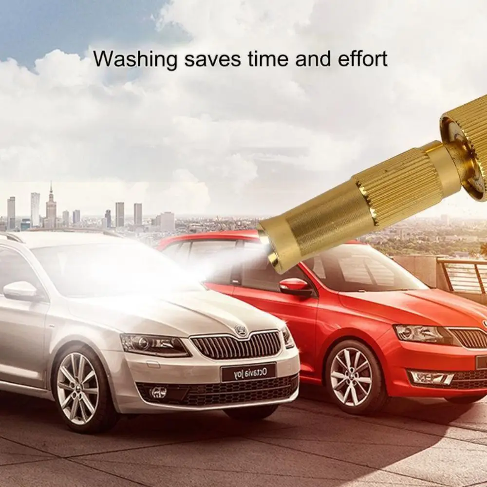 

1Set High Pressure Water Spray Torch Nozzle Brass Plating 1/2" 3/4" Washing Machine Nozzle with Quick-connect Connector