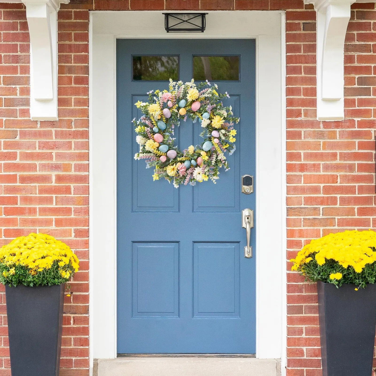 جديد زينة عيد الفصح بيضة عيد الفصح إكليل الكرمة قلادة عصابة 45 سنتيمتر