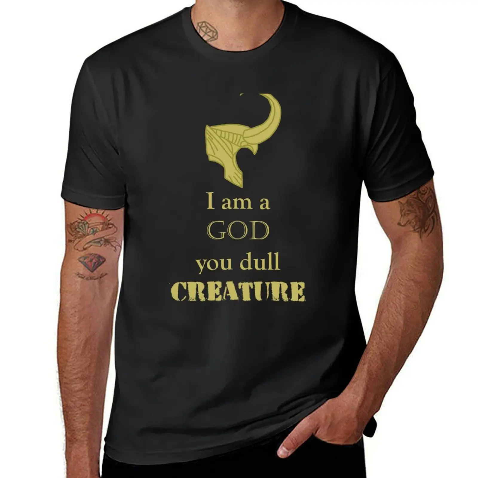 Puny God T-Shirt heavyweights quick drying blacks blanks mens vintage t shirts