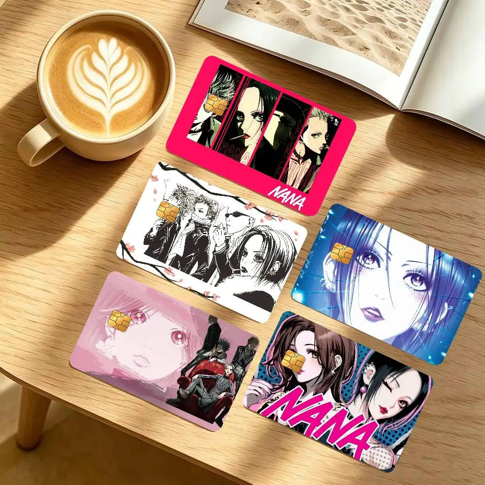 Japanese Classic Anime NANA    Anmie 4pcs 1Set Sticker Film Skin Cover for Credit Card Debit Bank Card Front