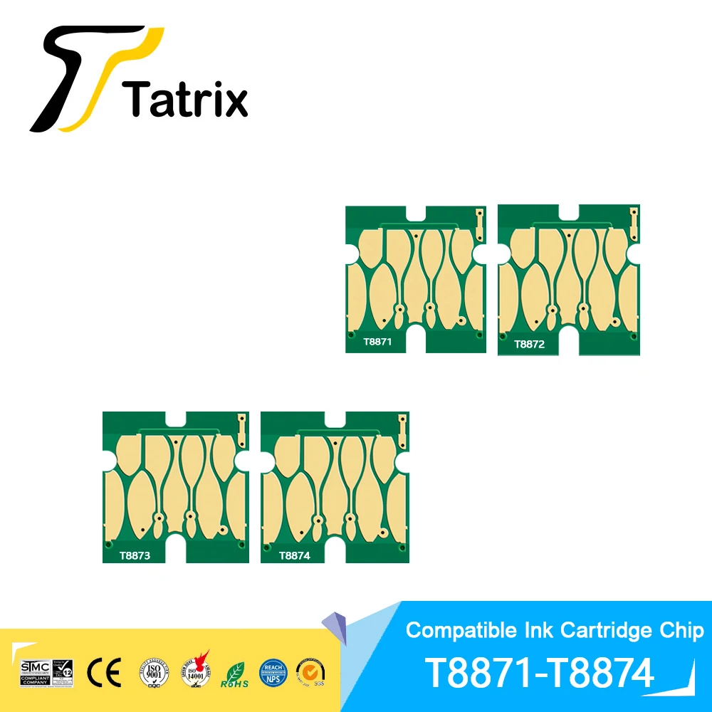 

Чернильный картридж Tatrix T8871 T8872 T8873, чип для картриджа Epson