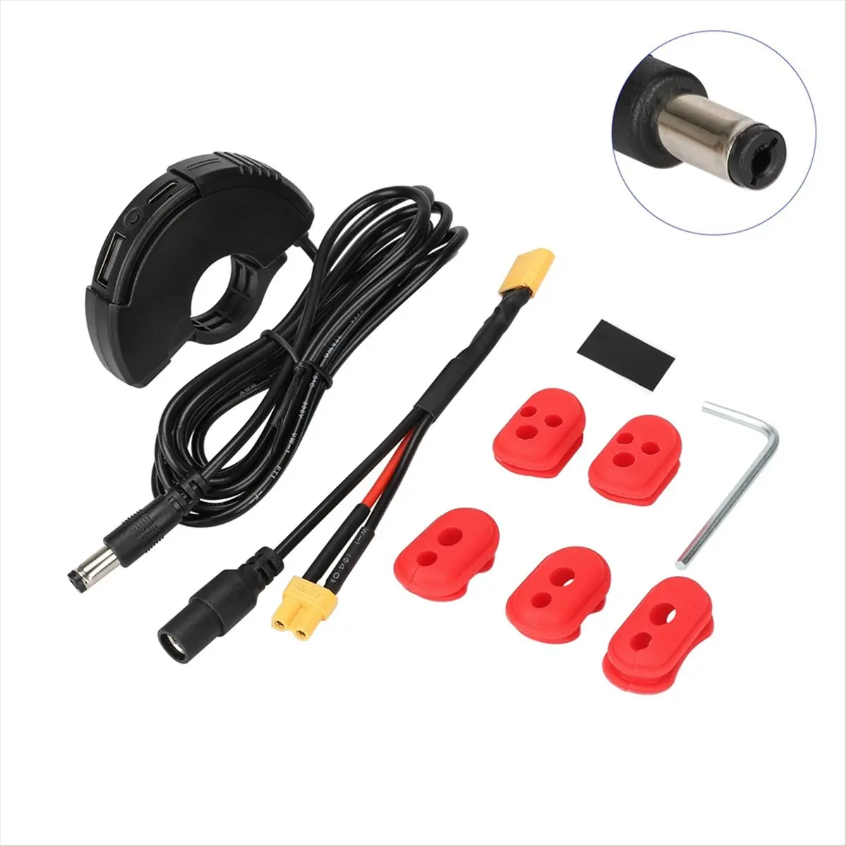 ABME Usb شاحن سريع سكوتر كهربائي مقبس مقاوم للماء نوع C شاحن الهاتف قوس محول الطاقة مع #2