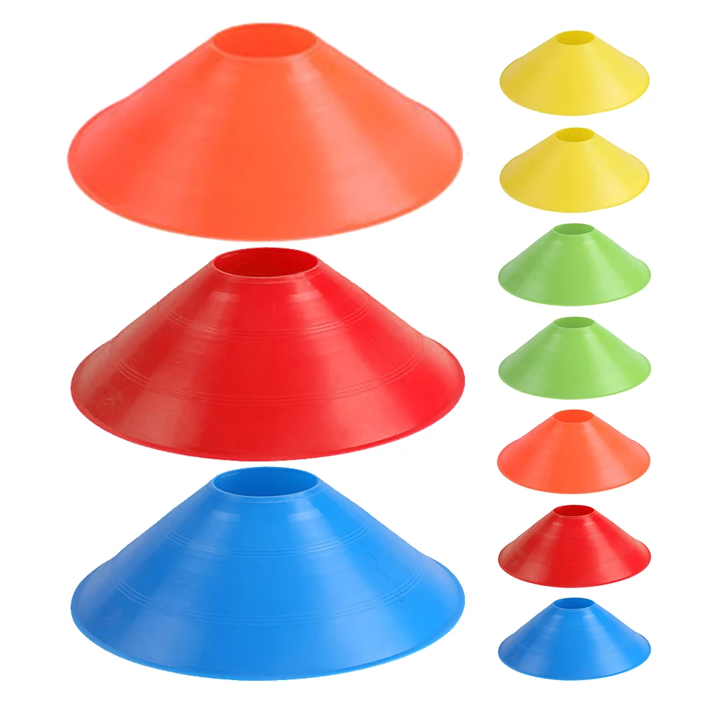 

10PCS Soccer Training Cones Durable Thickened Material Football Agility Drills Equipment Plastic Round Mouth PE Fitness