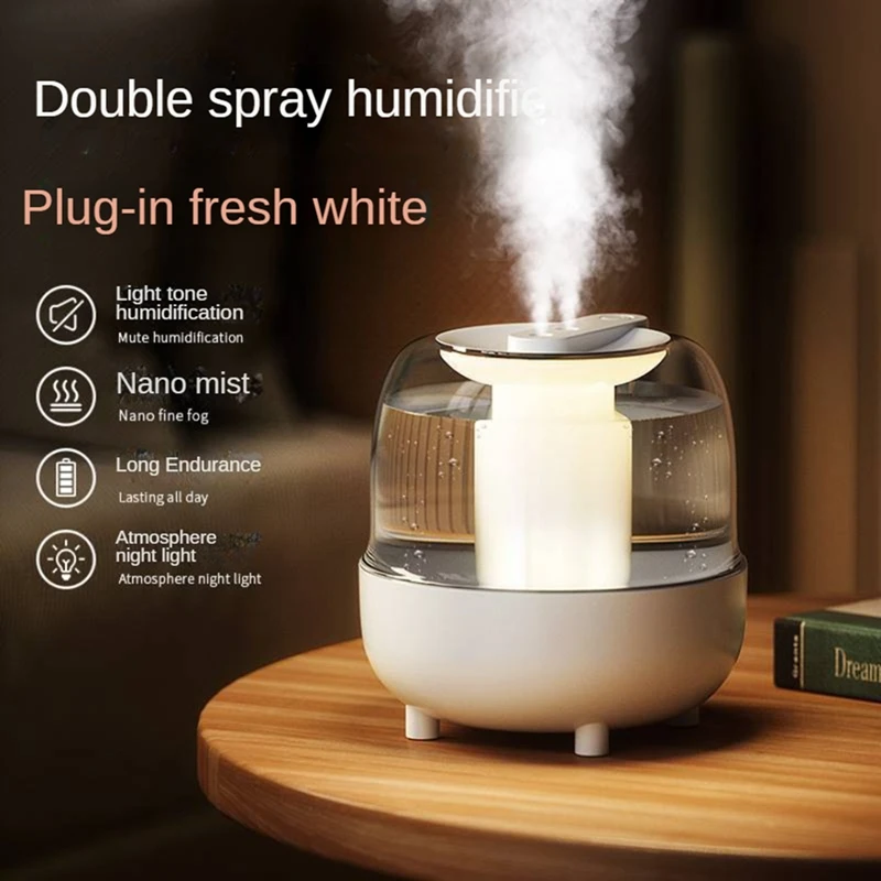 

4L Humidifier USB Aromatherapy Humidifier Home Air Humidifiers Air Purifier With LED Lamp Desktop Mist Maker