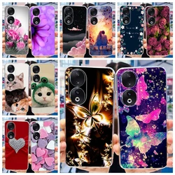For Honor 90 Case Honor90 Pro 5G Cover Fashion Butterfly Soft Silicone Phone Back Cover For Honor 90 Pro 2023 Funda Clear Bumper