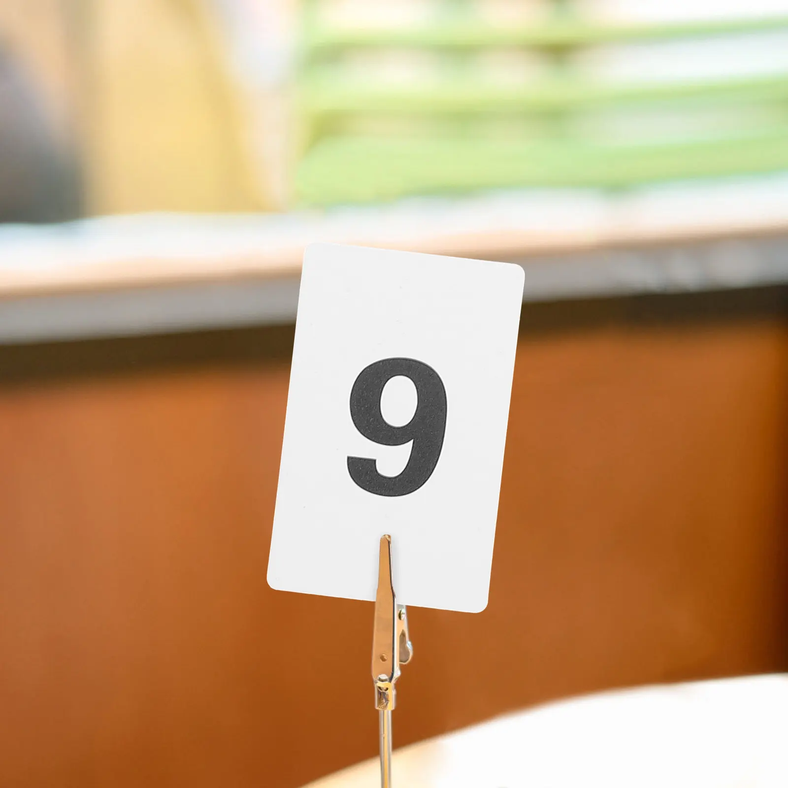 10Pcs Plastic Number Cards Easy Use Digital Table Numbers 1-10 for Desk Home Restaurant Table Number Cards Plastic Numbers - view 6
