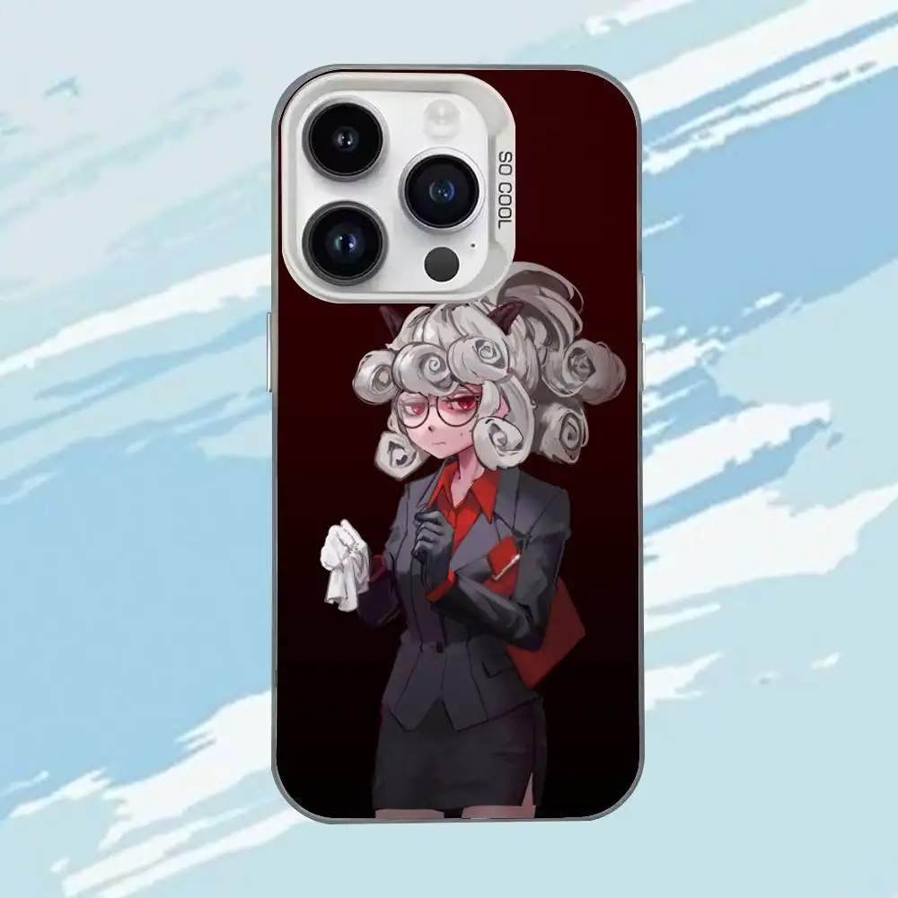 حافظة هاتف Game H-Helltaker لهاتف iPhone 17,16,15,14,13,12,11,Mini,Pro,E,MAX غطاء أبيض غير لامع مقاوم للصدمات #6