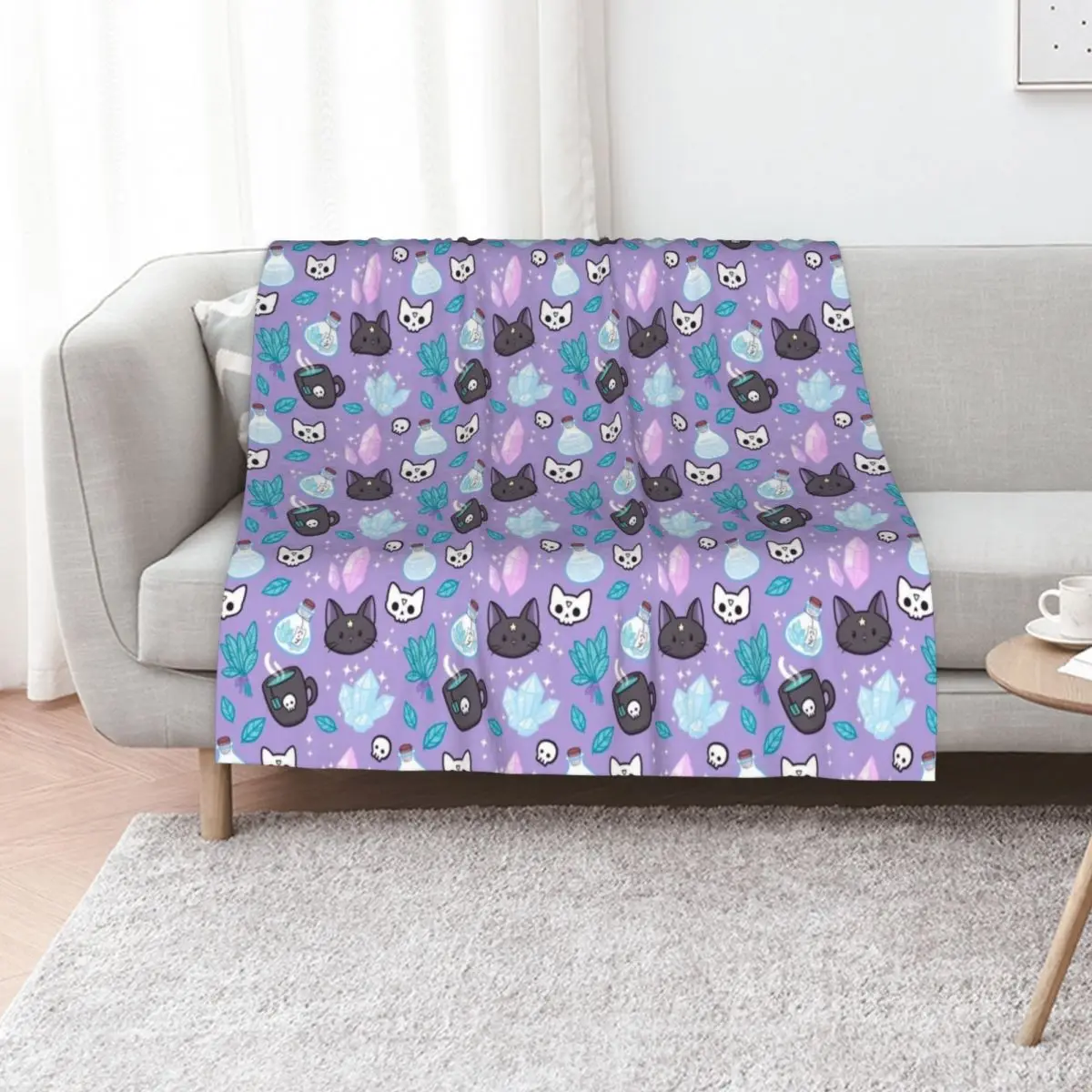 Herb Witch | Nikury Throw Blanket Hairys Luxury Throw Soft Plush Plaid Large Sofa Quilt For Decorative Sofa Blankets