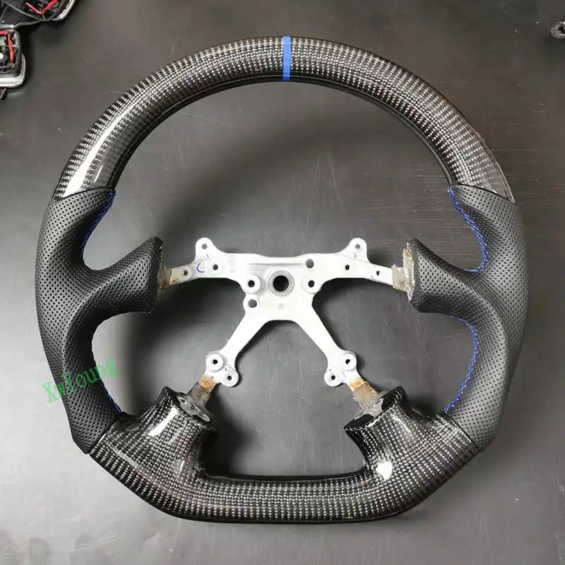 For Subaru Impreza Legacy WRX STI Forester 100% Real Carbon Fiber Car Steering Wheel