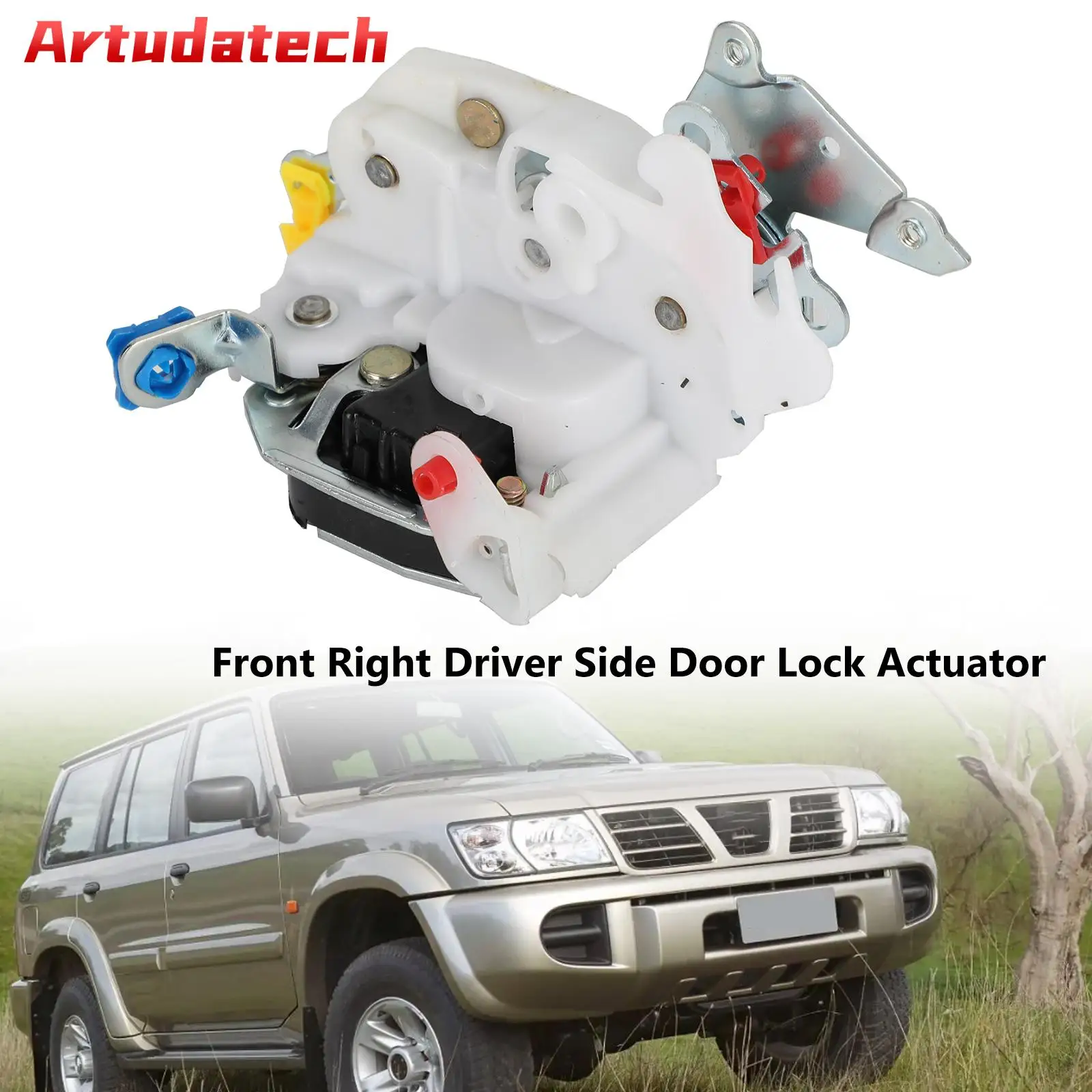 Artudatech Front Right Driver Side Door Lock Actuator 80502-VB100 For Nissan Patrol GU Y61 Car Accessories