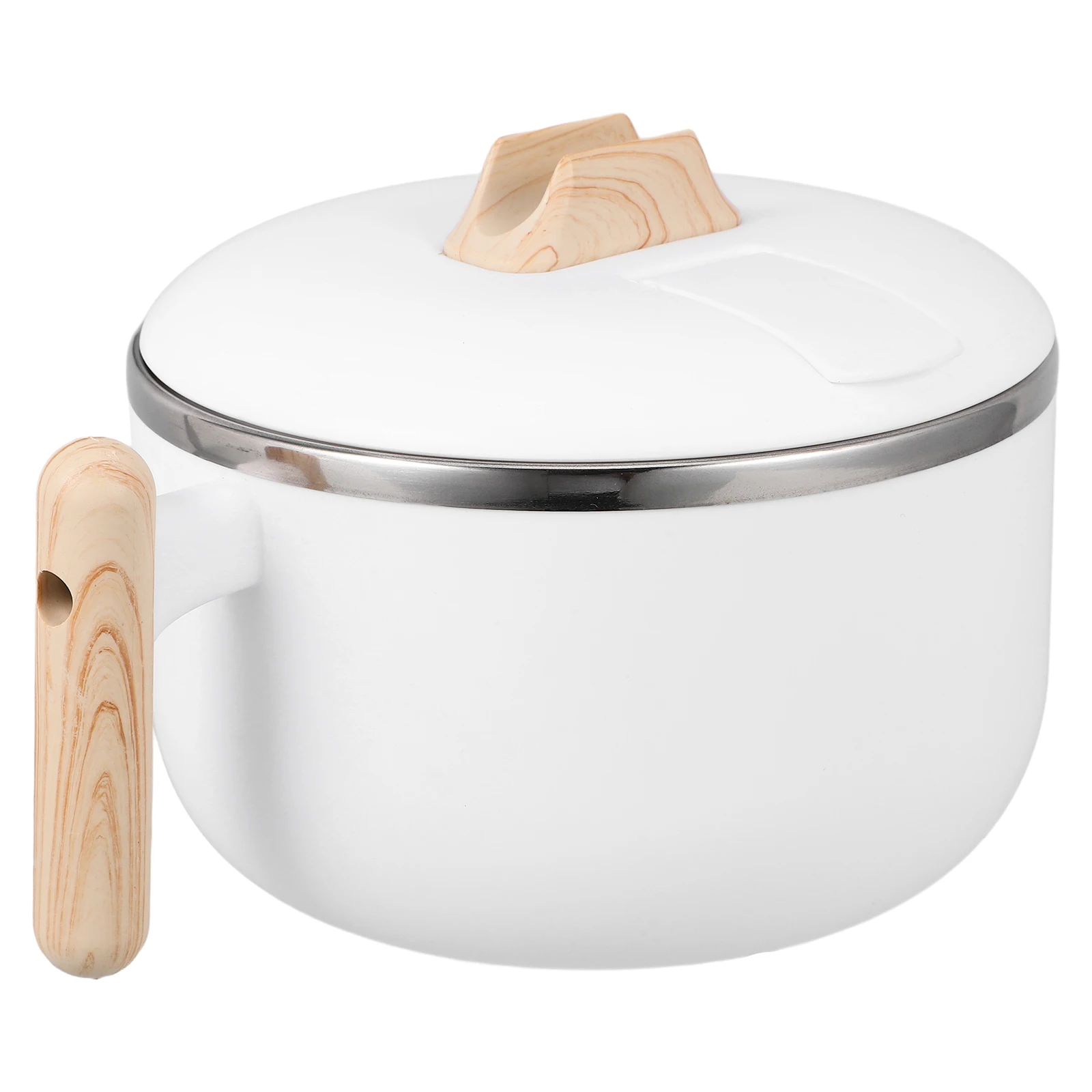 

Ramen Bowl with Lid Soup Stainless Steel Bowls Mixing Kitchen Tableware Noodle Snack Salad Instant Food Container Anti Scald