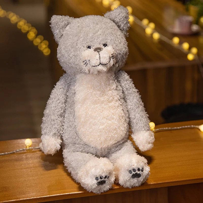 

40/50/70/100 Plush Animal Stuffed Gray Cat Kitten Toy Stuffed Cat Plush Pillow for Girls