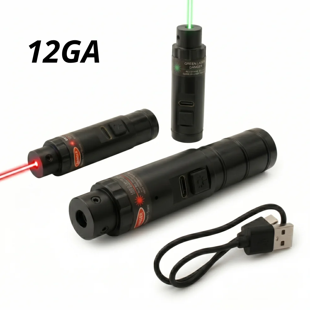 12GA Laser Boresighter 12GA USB Charging Laser Bore Sight 12GA Laser Collimator