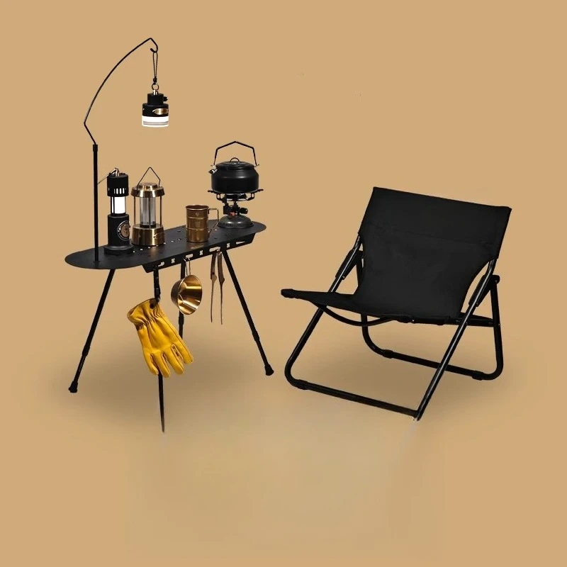 

Tea table, outdoor balcony, living room, coffee, camping, light rack, folding chair, travel equipment