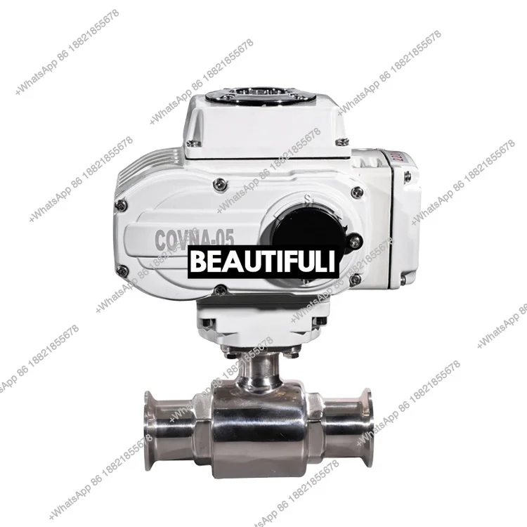 

DN40 1.5 Inch 3 Way L Port 220V AC Tri Clamp Food Grade PTFE Stainless Steel Ball Valve Motor Operated Electric Ball Valve