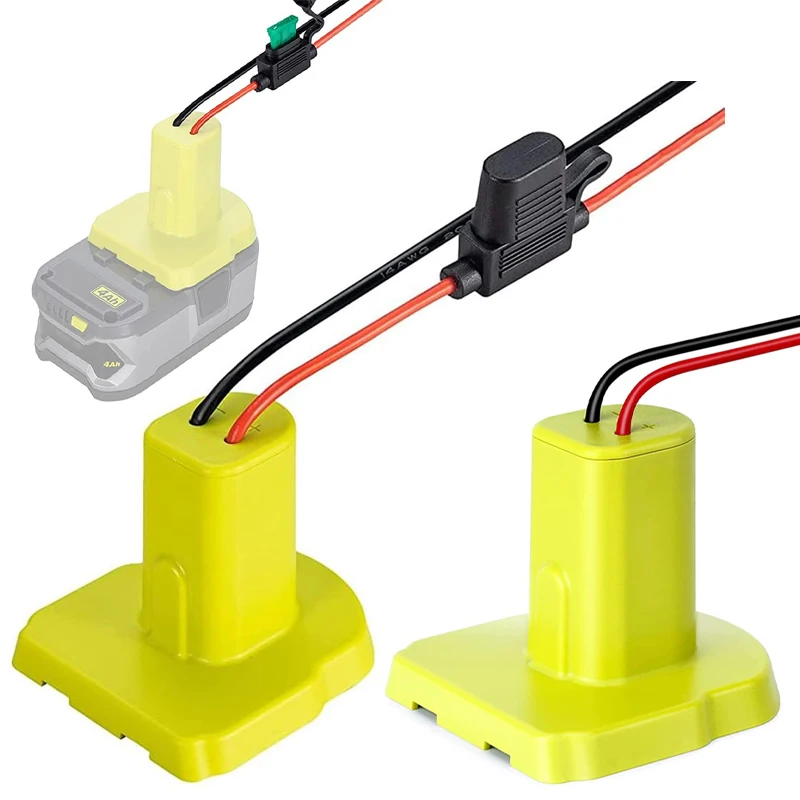 Adaptador Power Wheel para Ryobi Faça Você Mesmo Bateria com Fusível Conector de Alimentação 18v Nimh Nicd Li-ion Battery