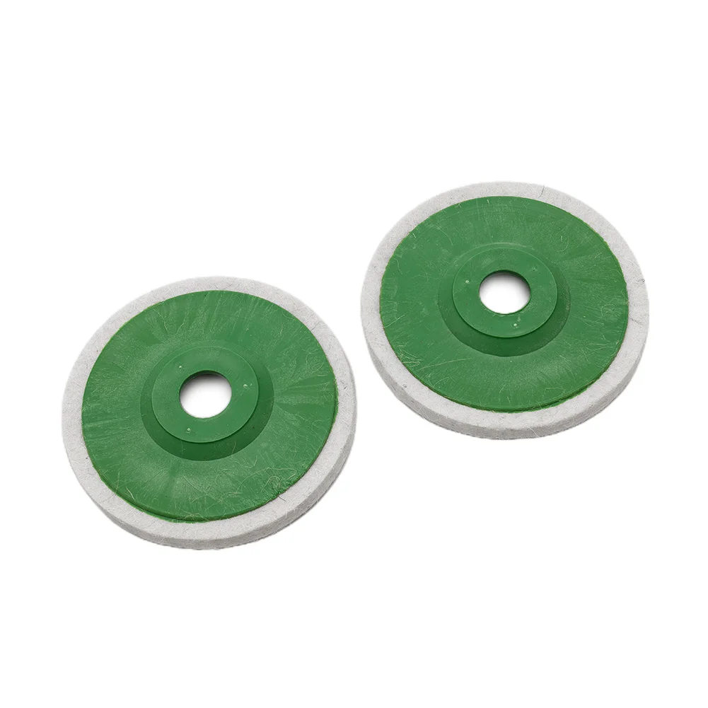 Imagem -02 - Wool Felt Polimento Almofada de Moagem Rebarbadora Polindo Rodas para Metal Mármore Vidro Cerâmica 100 125 mm
