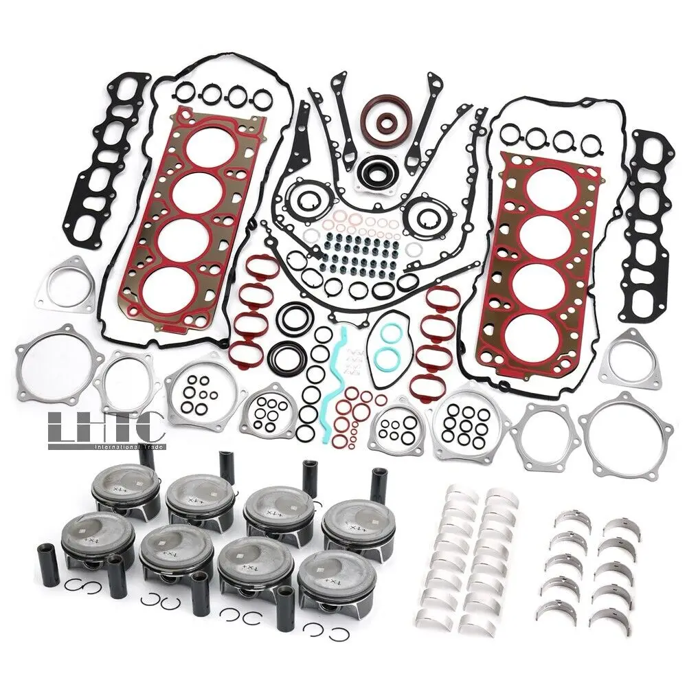 Made In Germany Engine Overhaul Rebuild Piston Seals Kit 94810304571 94810304671 For Porsche Cayenne Panamera Turbo 4.8T