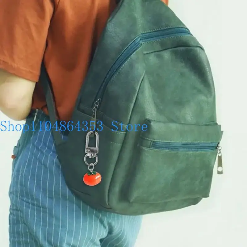 Lovely Fruit Bag Charm Unique and Strong Key Accessory Cute and Beautiful Persimmon Pendant Phone and Bag Decoration