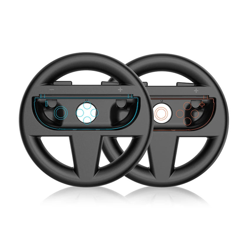 قطعتان من وحدة تحكم عجلة السباق لنينتندو سويتش 2 جوي كون ماريو كارت 8 مقابض مقبض مادة ABS الفاخرة