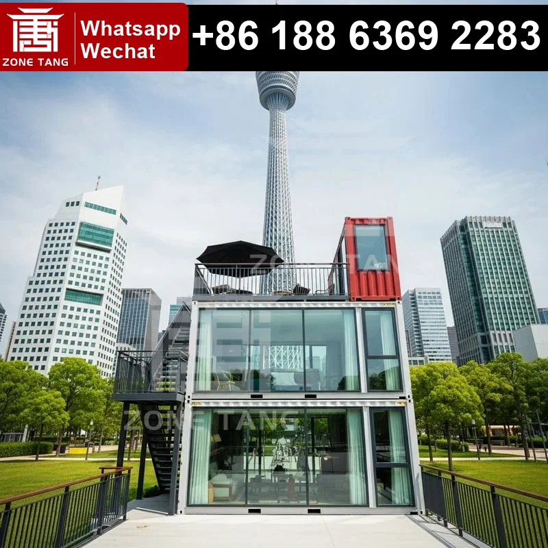 

Rapid Assembly Flat Pack House Fabricated Homes Hotel Homes For Sale Customize Pattern Manufacturer Insulation Easily Movable