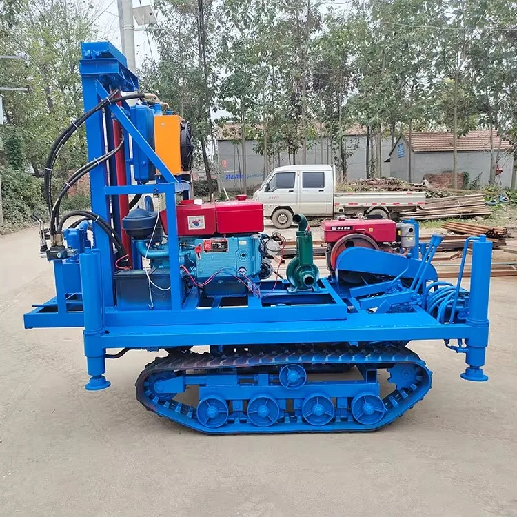 Heavy Duty Water Well Drilling Rig 150m Diesel Hydraulic Borehole Rig Durable Long Time Working Mining Use