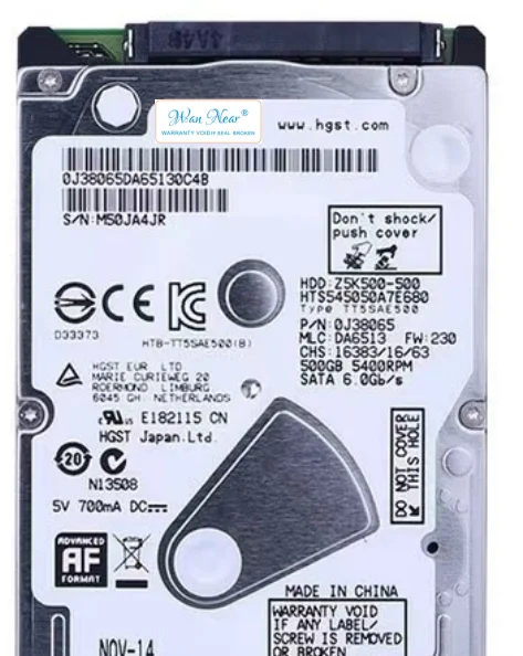 

Для 2,5 HTS545050A7E680 500GB 8MB SATA 5400RPM 2,5 "7 мм