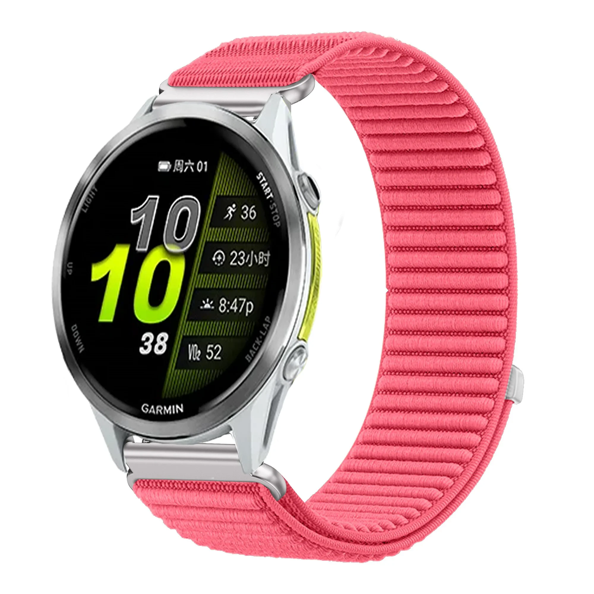 18mm 20mm 22mm Nylon-Schlaufenarmband für Garmin Forerunner 970 570 Venu 4 45mm 41mm Venu 3 Wave Armband Garmin Active 6 Zubehör