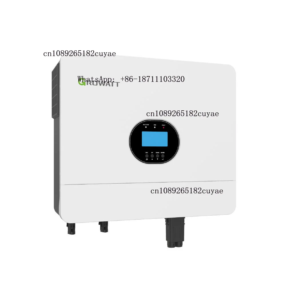 Growatt SPF 6000 Es Plus 6kw 48V DC 2 Mppts Lithium Lead-Acid Battery Hybrid off Grid Solar Inverter