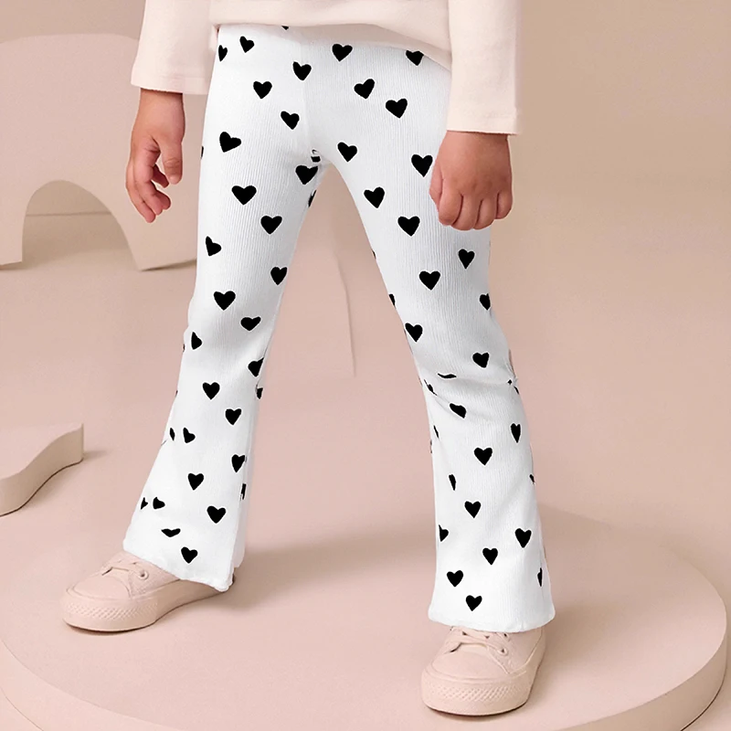 Little Maven Valentinstag Herzen Liebe Mädchen Leggings Herbst Frühling Kleinkinder Mädchen Hosen Baumwolle Hosen Kinderkleidung
