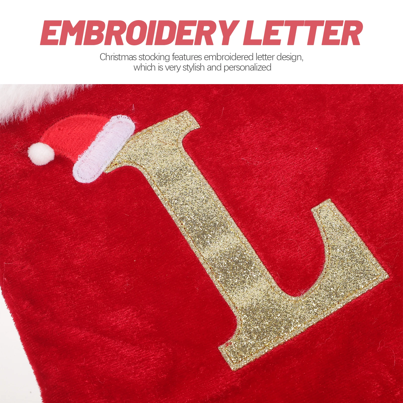 

Pendant Christmas Socks Man Stockings Hanging Traditional Letter Ornaments for